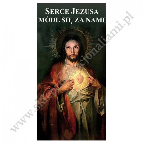 SERCE PANA JEZUSA - BANER DEKORACYJNY - WZÓR 9