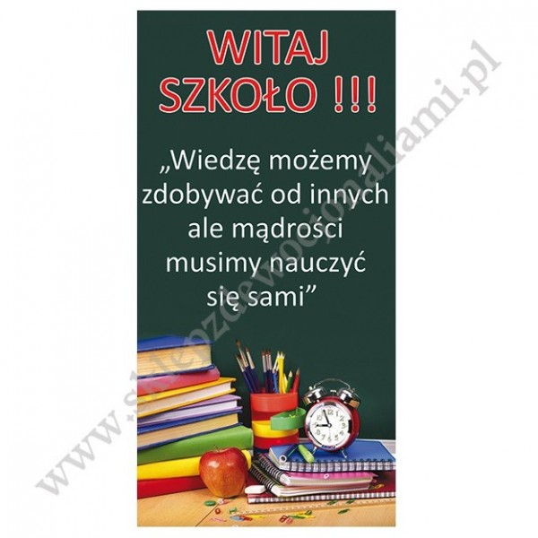 ROZPOCZĘCIE ROKU SZKOLNEGO - BANER DEKORACYJNY - WZÓR 2