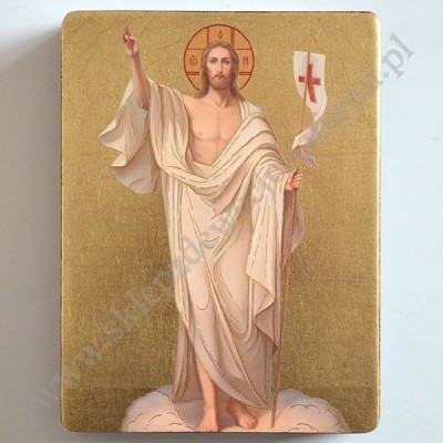 CHRYSTUS ZMARTWYCHWSTAŁY - ikona 12 x 16 cm - 8823
