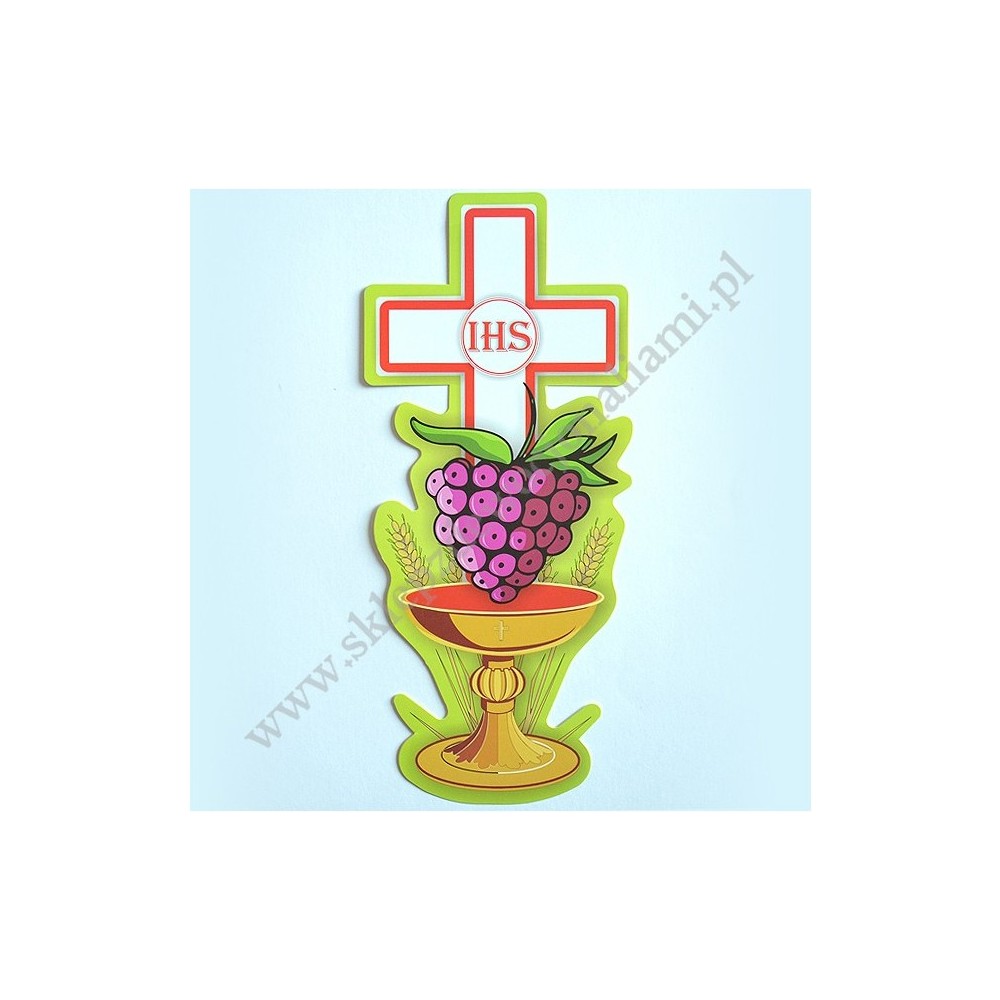 Emblematy eucharystyczne - 62621 - w komplecie 5 szt. - sprzedaż mix wzorów