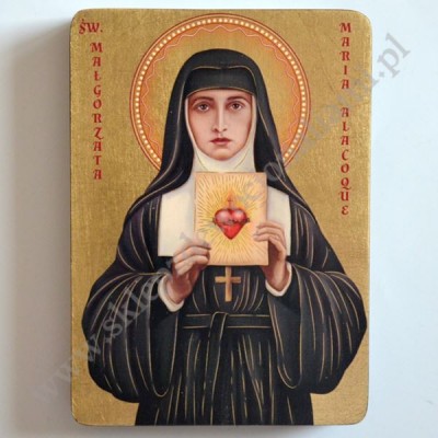 ŚWIĘTA MAŁGORZATA  MARIA ALACOQUE - ikona 12 x 16 cm - 66935