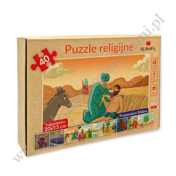 PUZZLE RELIGIJNE - PRZYPOWIEŚCI RELIGIJNE - 40 szt - 82587