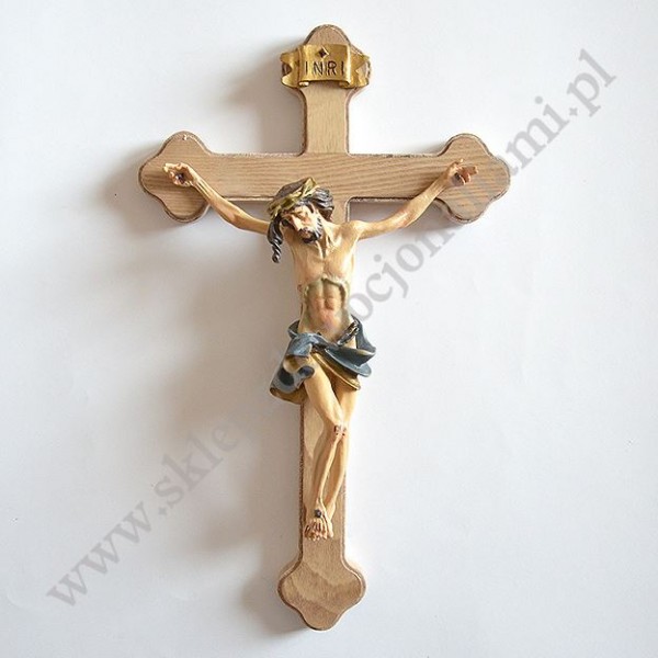 KRZYŻ DREWNIANY - wys.33 cm - 50661