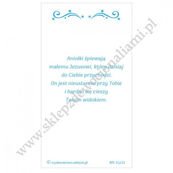 OBRAZEK KOLĘDOWY - UV - PACZKA 100 szt - wzór 22 - 8140