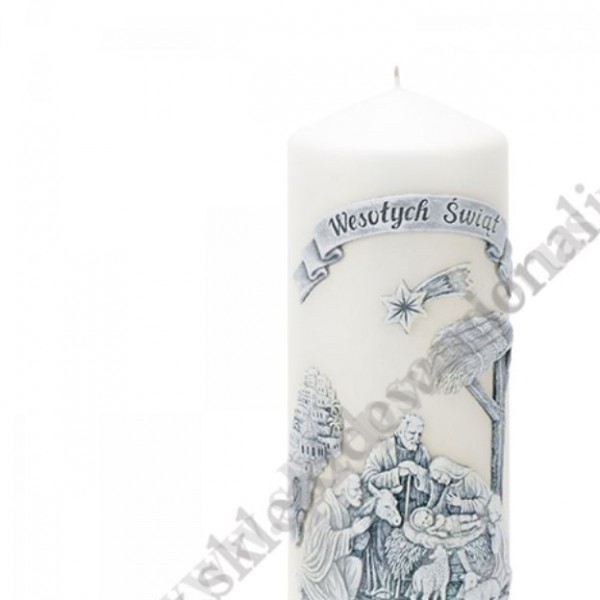 ŚWIĄTECZNA ŚWIECA - wys. 21 cm - 73224