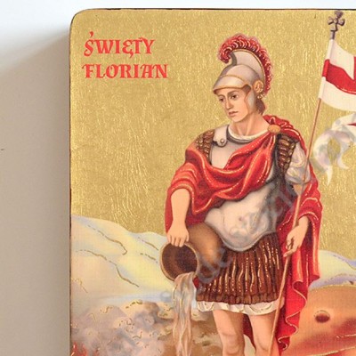ŚWIĘTY FLORIAN - ikona 12 x 16 cm - 3475-B