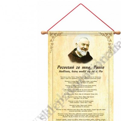 ŚWIĘTY OJCIEC PIO - zwój na ścianę - 85734