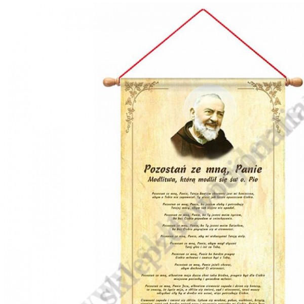 ŚWIĘTY OJCIEC PIO - zwój na ścianę - 85734