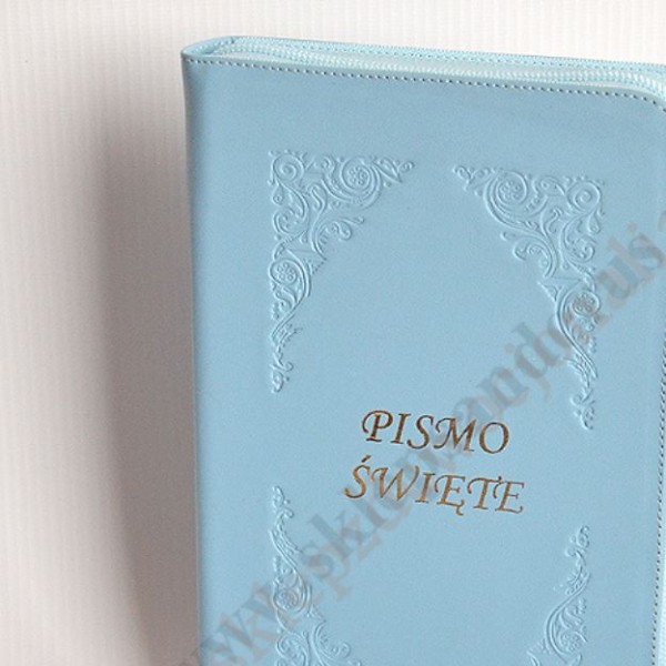 PISMO ŚWIĘTE - OKŁADKA SKÓRA Z ZAMKIEM, PAGINATORY - 83458
