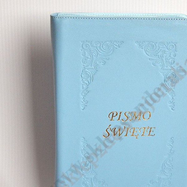PISMO ŚWIĘTE - OKŁADKA SKÓRA Z ZAMKIEM, PAGINATORY - 83458
