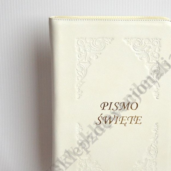 PISMO ŚWIĘTE - OKŁADKA SKÓRA Z ZAMKIEM, PAGINATORY - 83460
