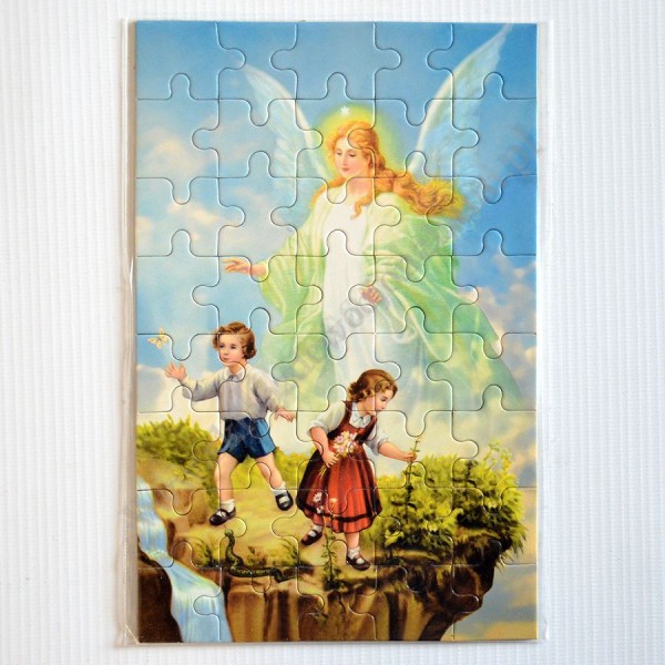 ANIOŁ STRÓŻ - PUZZLE 13 X 20 CM - 40 ELEMENTÓW - 89703