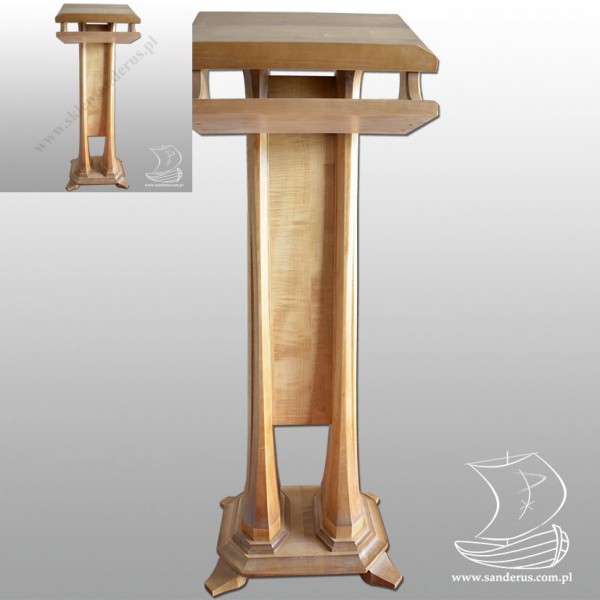 DREWNIANY PULPIT OŁTARZOWY