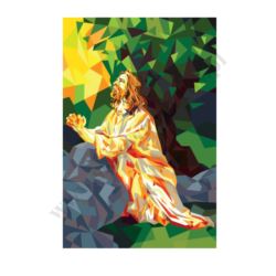JEZUS W OGRÓJCU - WYKLEJANKA 40 x 50 cm - DIAMENTOWA MOZAIKA - 68528