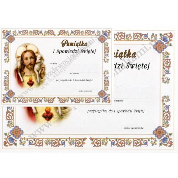 PAMIĄTKA I SPOWIEDZI ŚWIĘTEJ - 74158