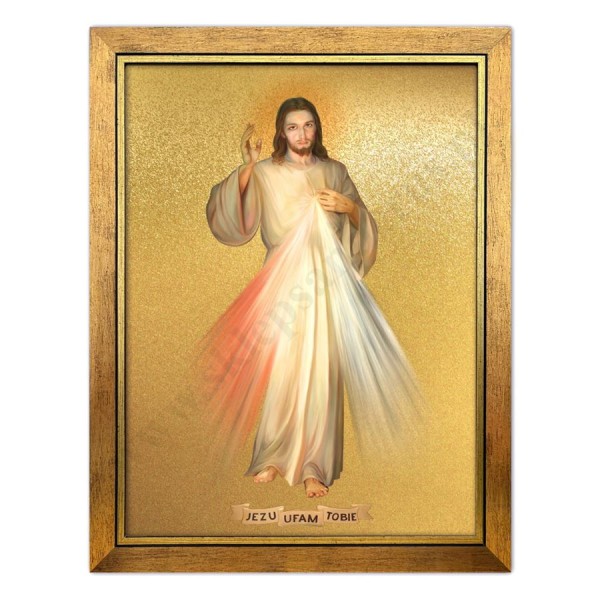 JEZU UFAM TOBIE - obraz w ramie 23 x 29 cm - 79326