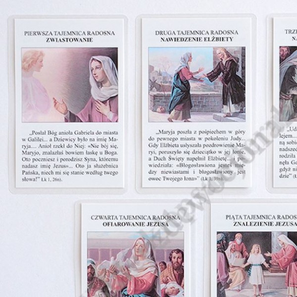 TAJEMNICE RÓŻAŃCOWE - KOMPLET LAMINOWANY