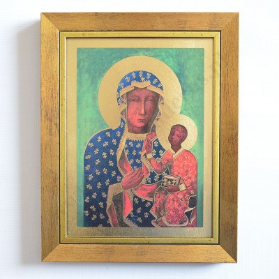 MATKA BOŻA CZĘSTOCHOWSKA - obraz w ramie 22.5 x 28.5 cm - 74155