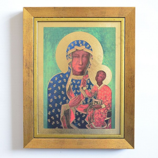 MATKA BOŻA CZĘSTOCHOWSKA - obraz w ramie 22.5 x 28.5 cm - 74155