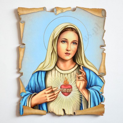 SERCE MATKI BOŻEJ - obrazek 18.5 x 23 cm - 70711