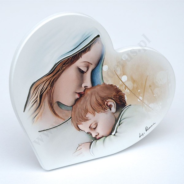 MATKA BOŻA Z DZIECIĄTKIEM - obraz 15 x 14 cm - ES055242