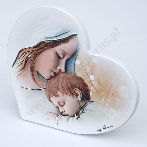 MATKA BOŻA Z DZIECIĄTKIEM - obraz 15 x 14 cm - ES055242