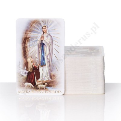 MATKA BOŻA Z LOURDES - obrazek 5 x 8 cm - paczka 100 szt. - 5845