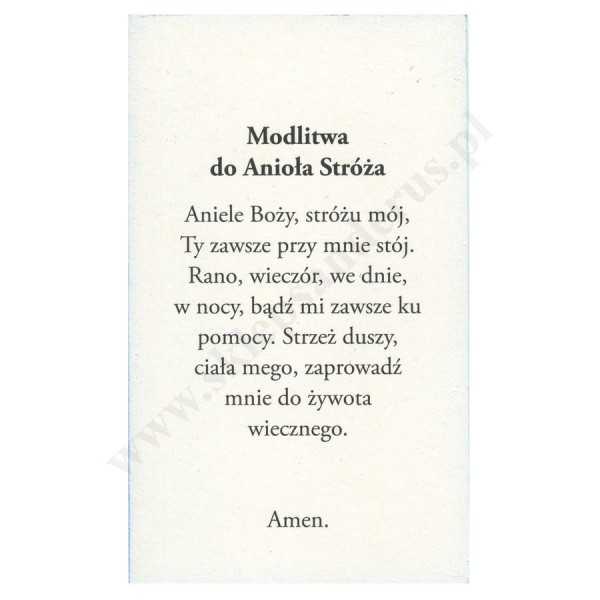 ANIOŁ STRÓŻ Z DZIEĆMI - format 6.5 x 11 cm - paczka 100 szt. - 50107