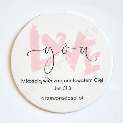 LOVE YOU - MAGNES ŚREDNICA 6 cm - 75841