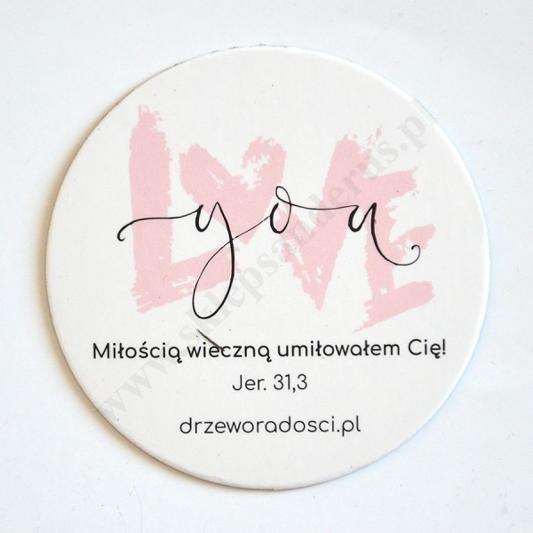 LOVE YOU - MAGNES ŚREDNICA 6 cm - 75841