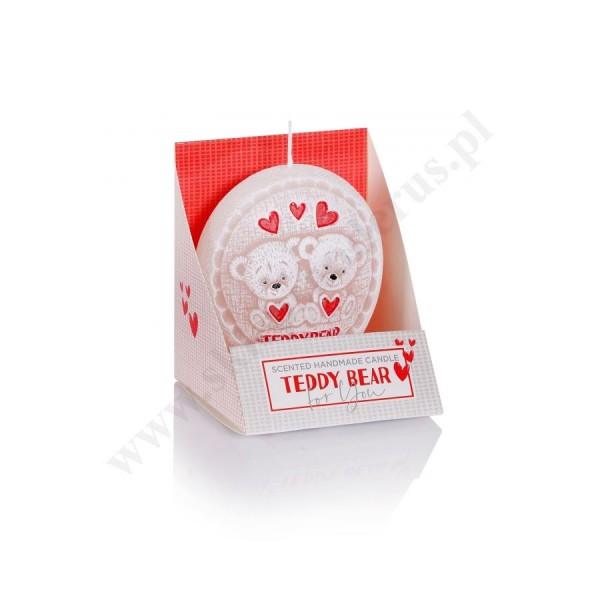 TEDDY BEAR - świeca zapachowa - wys. 8 cm - mix wzorów -  9163