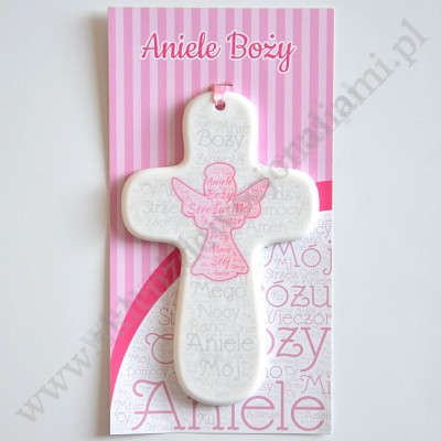 KRZYŻ - ANIOŁ STRÓŻ - wys. 14.8 cm - 87953