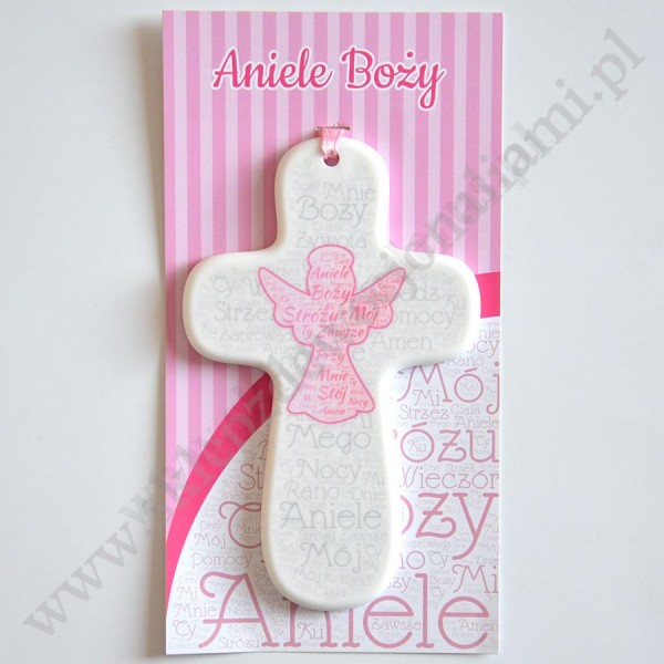 KRZYŻ - ANIOŁ STRÓŻ - wys. 14.8 cm - 87953