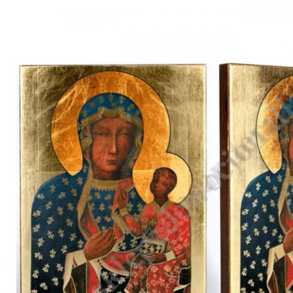 MATKA BOŻA CZĘSTOCHOWSKA - IKONA - 17 cm x 23 cm