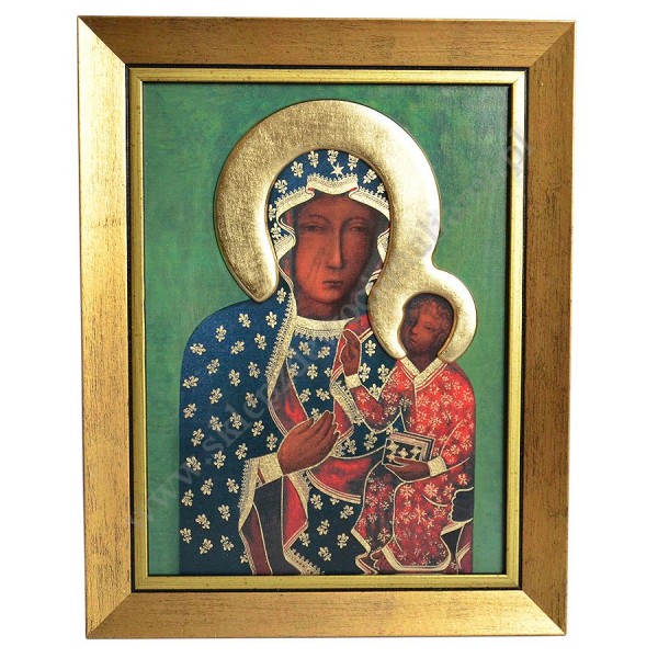 MATKA BOŻA CZĘSTOCHOWSKA - obraz 23 x 29 cm - 67786