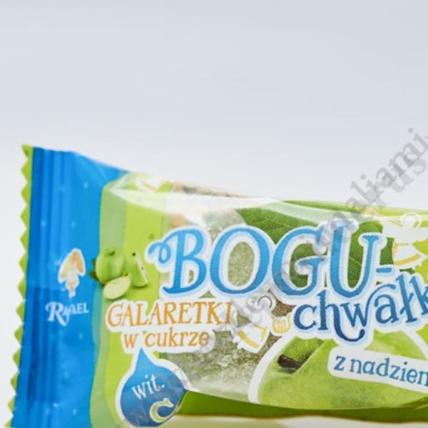 BOGUCHWAŁKI - galaretki w cukrze z sokiem malinowym - 300g - 8679