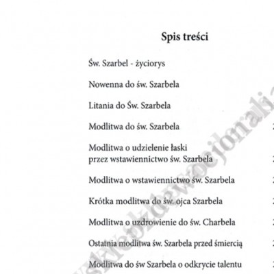 MODLITWY DO ŚWIĘTEGO SZARBELA