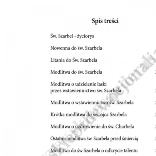 MODLITWY DO ŚWIĘTEGO SZARBELA