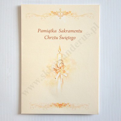 PAMIĄTKA CHRZTU ŚWIĘTEGO - teczka 16 x 22.3 cm - 88137