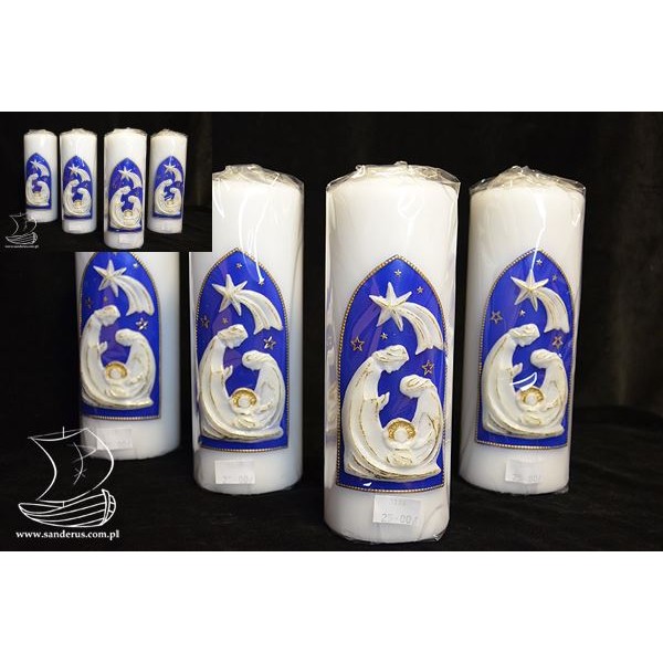 ŚWIECA BOŻE NARODZENIE - wys.20cm - 65887