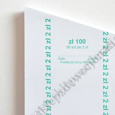 FORMATKA DO BILONU - 2 ZŁ - KPL.100 szt. - 79335