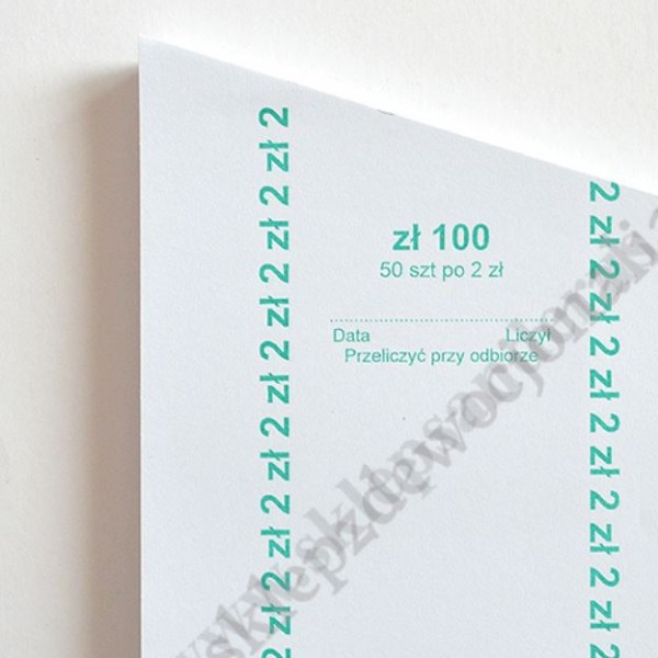 FORMATKA DO BILONU - 2 ZŁ - KPL.100 szt. - 79335