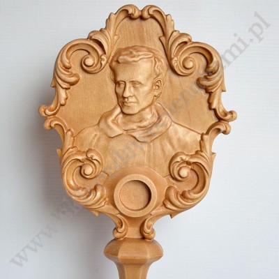 RELIKWIARZ DREWNIANY - BŁ. KS. JERZEGO POPIEŁUSZKI - 2453