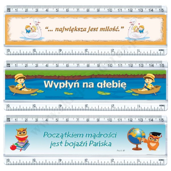 LINIJKA RELIGIJNA - mix wzorów - 70018