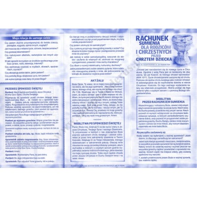 RACHUNEK SUMIENIA DLA RODZICÓW I CHRZESTNYCH PRZED CHRZTEM DZIECKA - format 9.8 x 21 cm - paczka 25 szt. - 4147