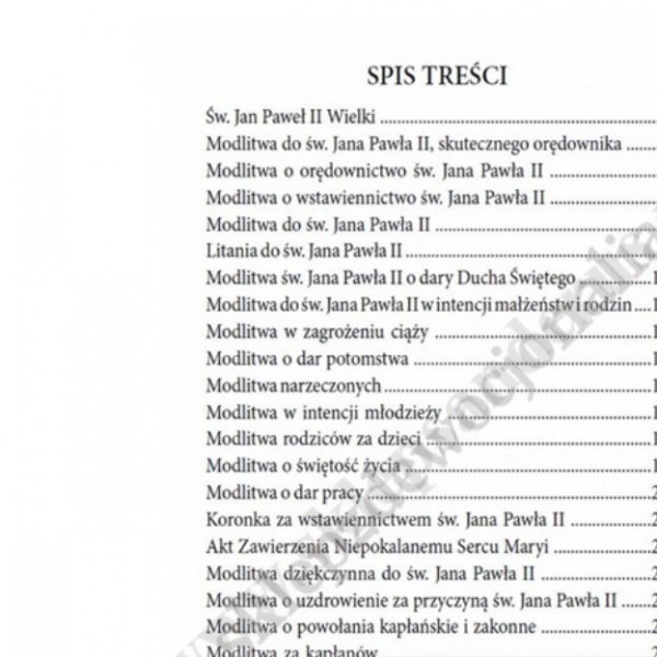 DO ŚWIĘTEGO JANA PAWŁA II - MODLITWY PEŁNE DUCHA