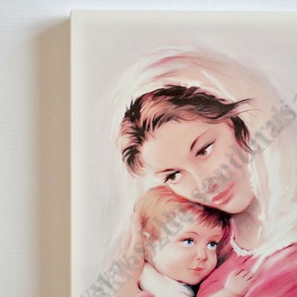 MATKA BOŻA Z DZIECIĄTKIEM - obraz 26 x 43 cm - 51025