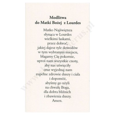 MATKA BOŻA Z LOURDES - obrazek 6.5 x 11 cm - paczka 100 szt. - 51428
