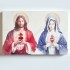 SERCE PANA JEZUSA I MATKI BOŻEJ - obraz 27 x 18 cm - 70751