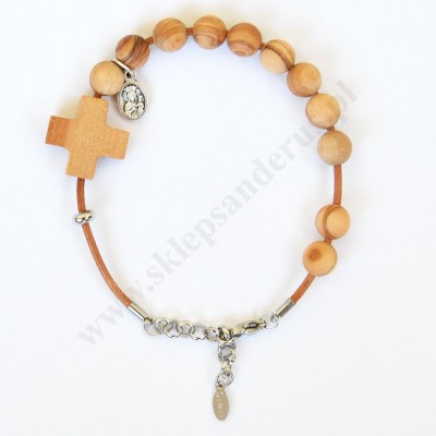 BRANSOLETKA DREWNO OLIWNE - 47549
